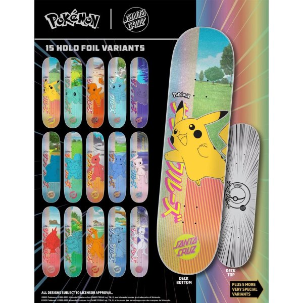 Santa Cruz x Pokemon Blind Bag Skateboard Decks (Limited Edition)