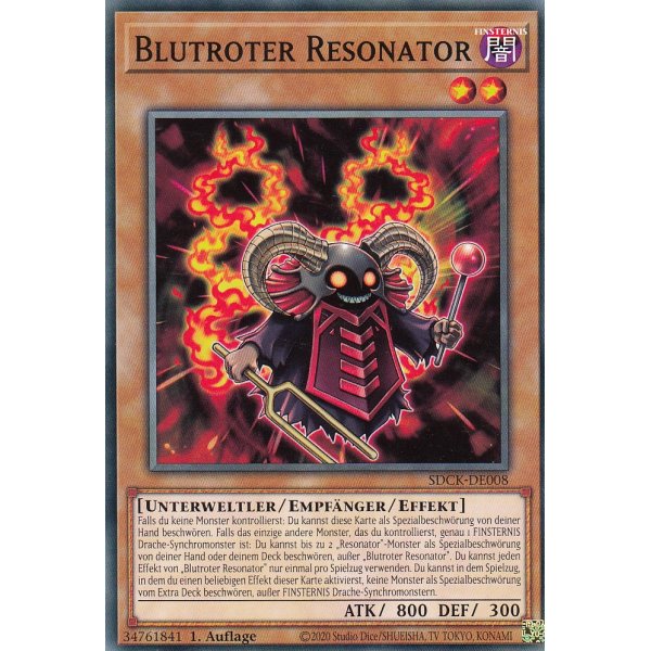 Blutroter Resonator SDCK-DE008