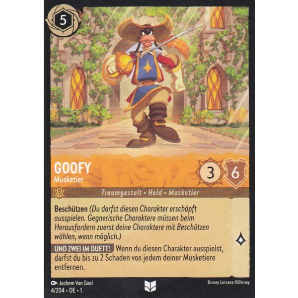 Goofy - Musketier Holo 4/204