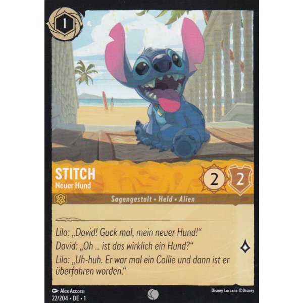 Stitch - Neuer Hund Holo 22/204