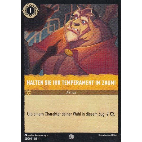 Halten Sie Ihr Temperament Im Zaum! 26/204