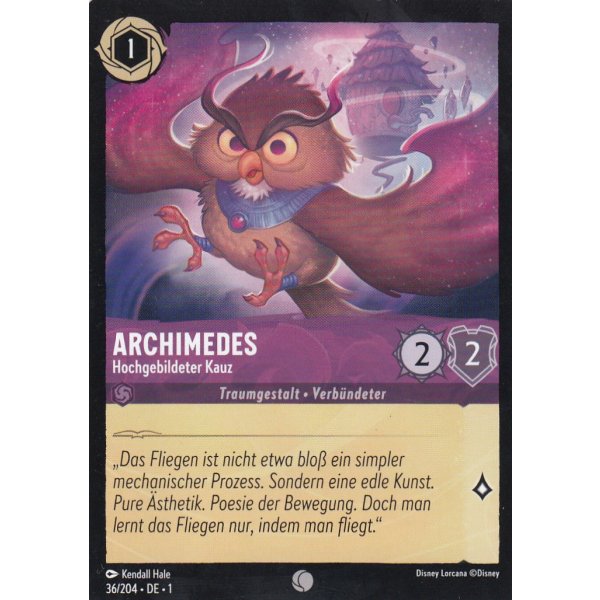 Archimedes - Hochgebildeter Kauz Holo 36/204