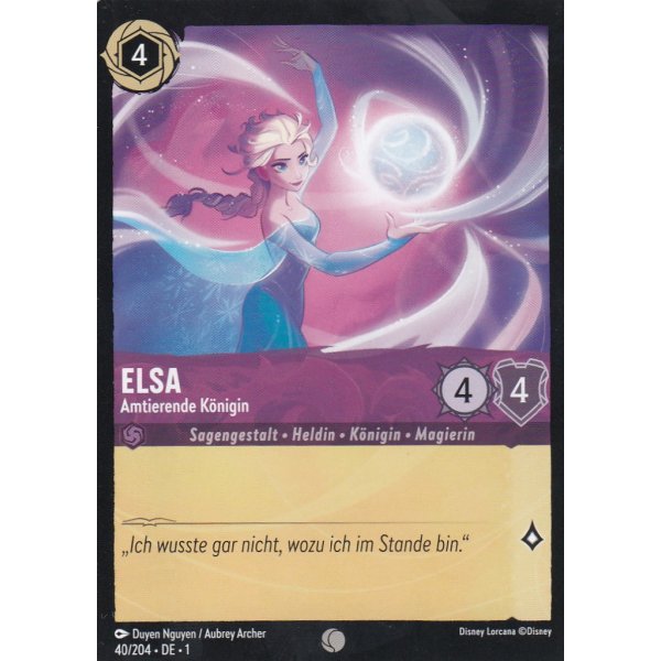Elsa - Amtierende K&ouml;nigin Holo 40/204