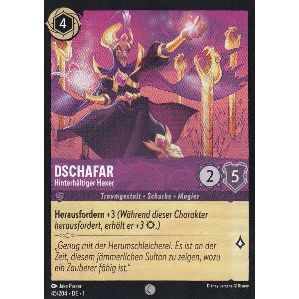 Dschafar - Hinterh&auml;ltiger Hexer Holo 45/204