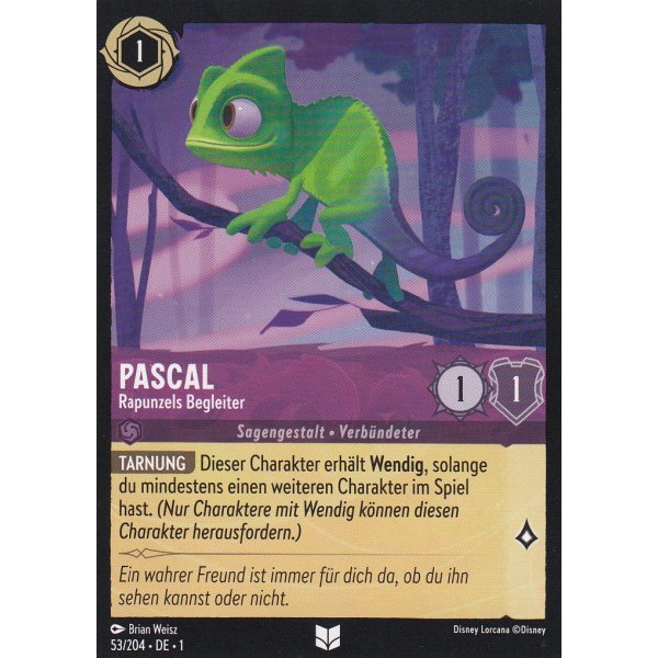 Pascal - Rapunzels Begleiter Holo 53/204