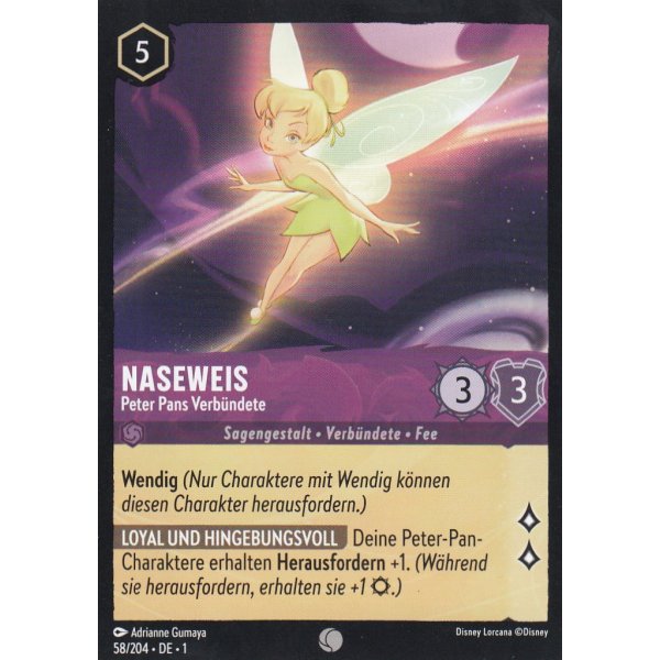 Naseweis - Peter Pans Verb&uuml;ndete 58/204