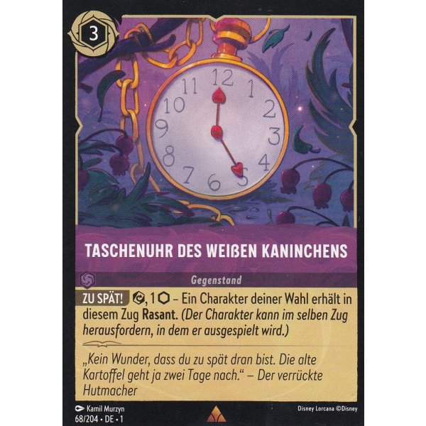 Taschenuhr Des Wei&szlig;en Kaninchens 68/204