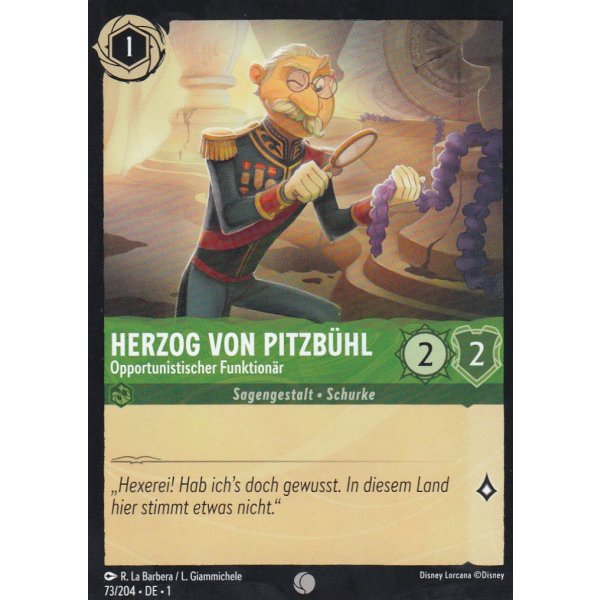 Herzog Von Pitzb&uuml;hl - Opportunistischer Funktion&auml;r Holo 73/204