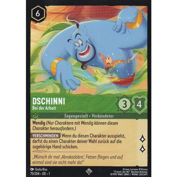 Dschinni - Bei der Arbeit (V.1) Holo 75/204
