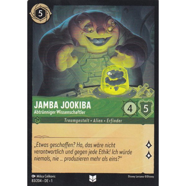 Jumba Jookiba - Abtr&uuml;nniger Wissenschaftler 83/204