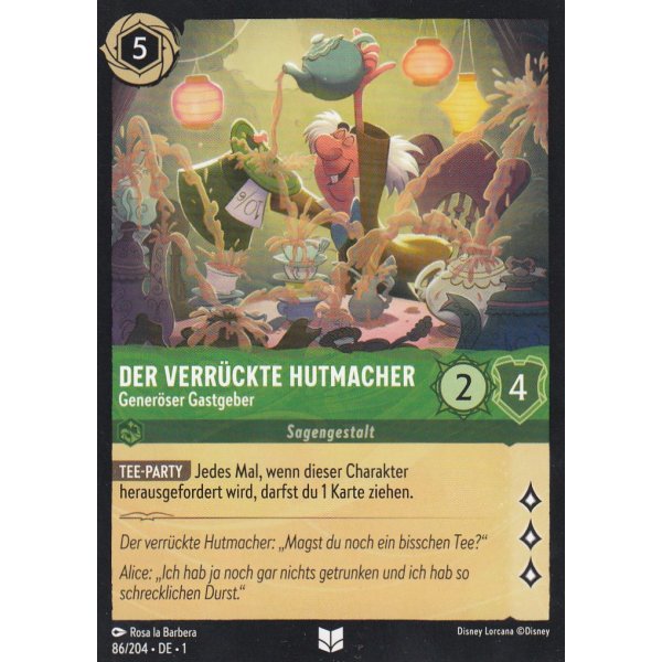 Der Verr&uuml;ckte Hutmacher - Gener&ouml;ser Gastgeber 86/204