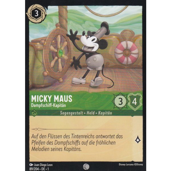 Micky Maus - Dampfschiff-Kapit&auml;n Holo 89/204