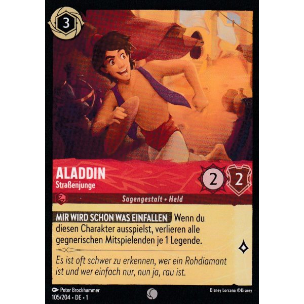 Aladdin - Stra&szlig;enjunge Holo 105/204