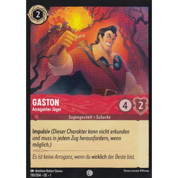 Gaston - Arroganter J&auml;ger Holo 110/204