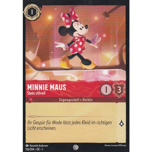 Minnie Maus - Stets stilvoll Holo 116/204