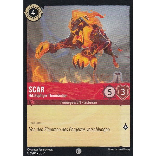 Scar - Hitzk&ouml;pfiger Thronr&auml;uber Holo 122/204