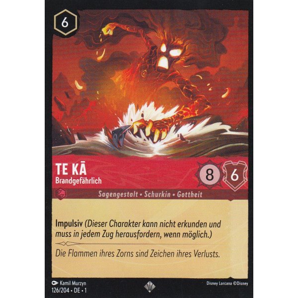 Te Kā - Brandgef&auml;hrlich 126/204
