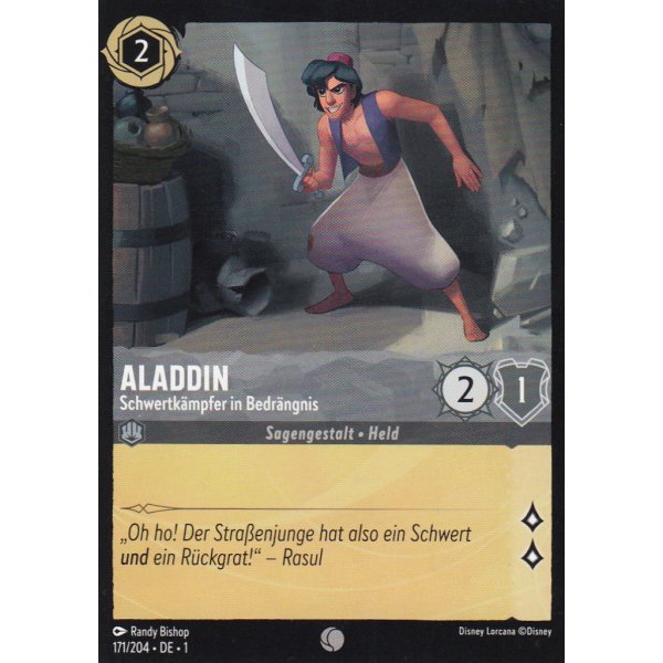 Aladdin - Schwertk&auml;mpfer in Bedr&auml;ngnis Holo 171/204