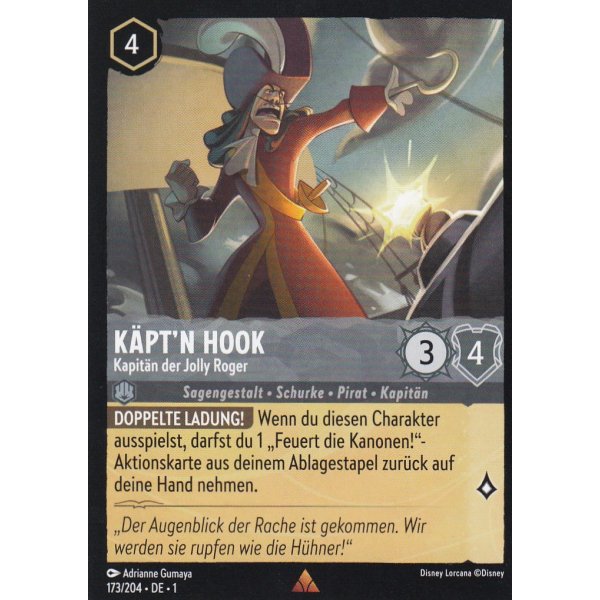 K&auml;ptn Hook - Kapit&auml;n der Jolly Roger Holo 173/204