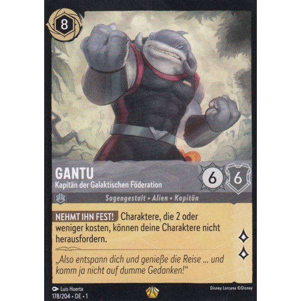 Gantu - Kapit&auml;n der Galaktischen F&ouml;deration Holo 178/204