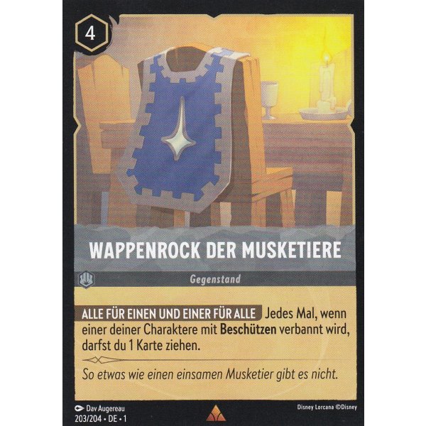 Wappenrock der Musketiere 203/204