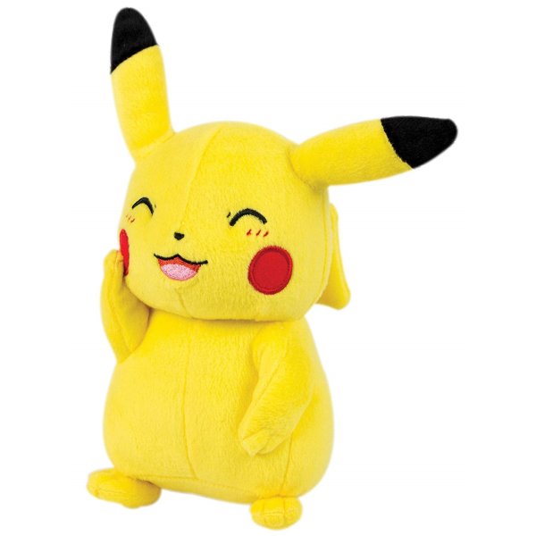 Pikachu (l&auml;chelnd) Pl&uuml;schfigur 30 cm - Pokemon Kuscheltier von Tomy