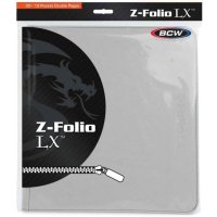 BCW Zipper-Folio 12-Pocket Album - LX Portfolio White / Wei&szlig;