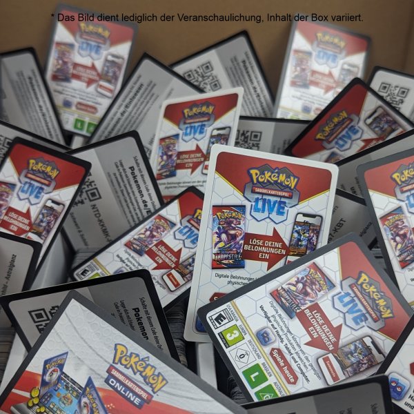 Pokemon Online Code Karten in Storage Box (ca. 4000 Karten)