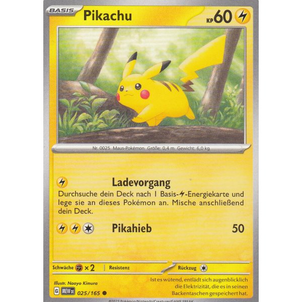Pikachu 025/165