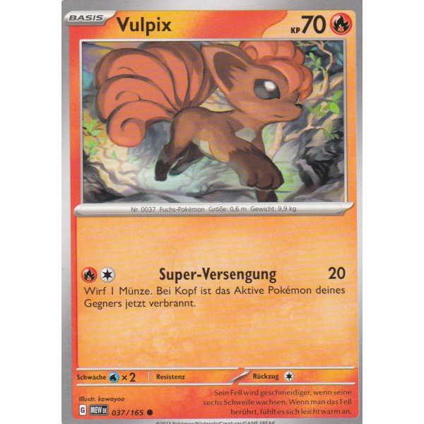 Vulpix 037/165