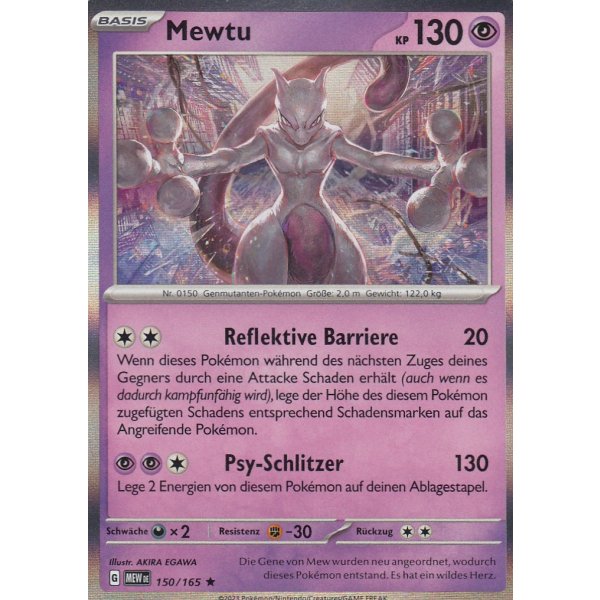 Mewtu 150/165 Holo