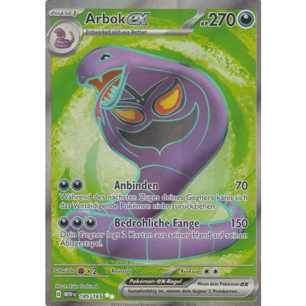 Arbok ex 185/165 Fullart