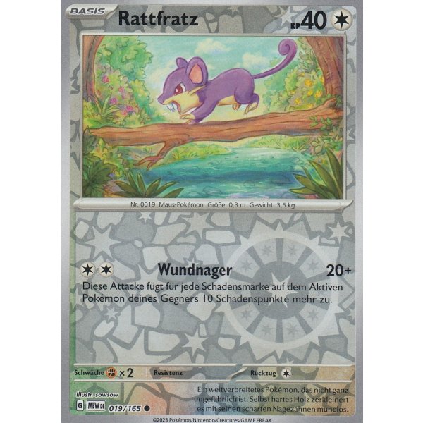 Rattfratz 019/165 REVERSE HOLO