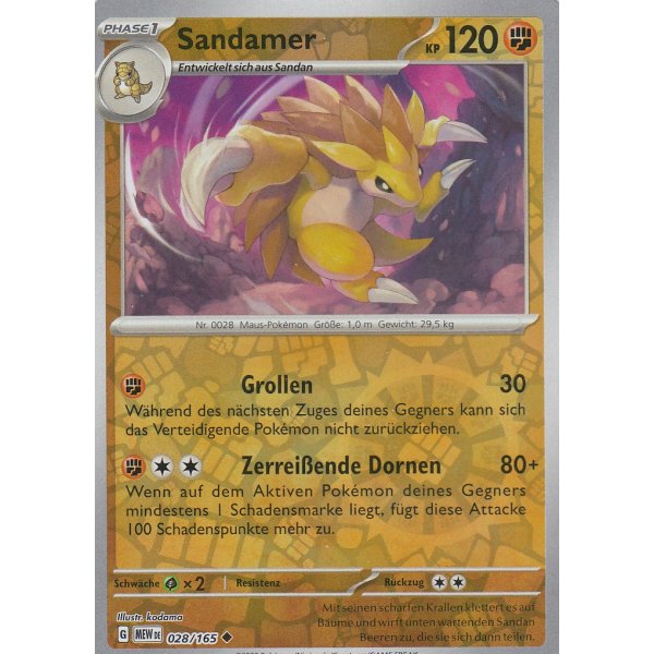 Sandamer 028/165 REVERSE HOLO