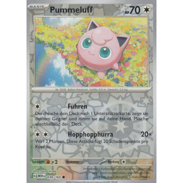 Pummeluff 039/165 REVERSE HOLO