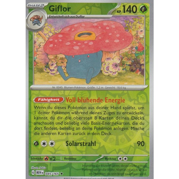 Giflor 045/165 REVERSE HOLO