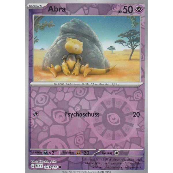 Abra 063/165 REVERSE HOLO