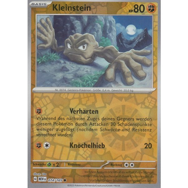 Kleinstein 074/165 REVERSE HOLO