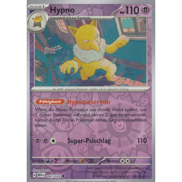 Hypno 097/165 REVERSE HOLO