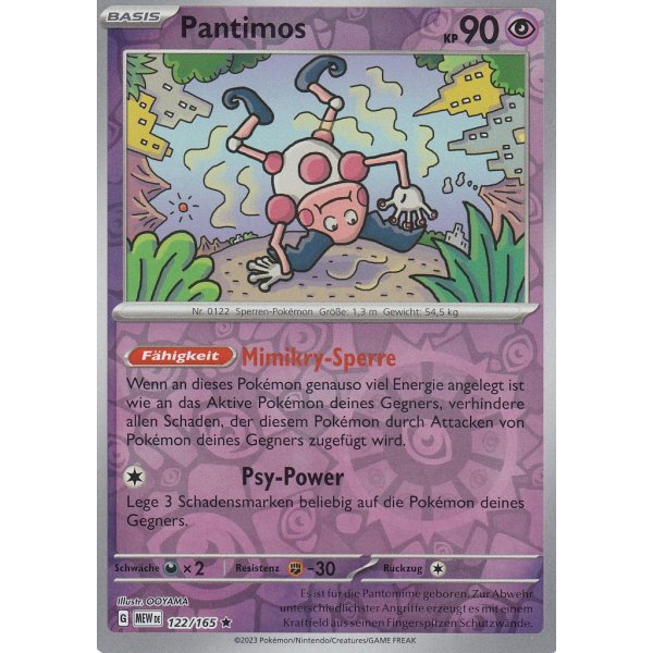 Pantimos 122/165 Holo REVERSE HOLO