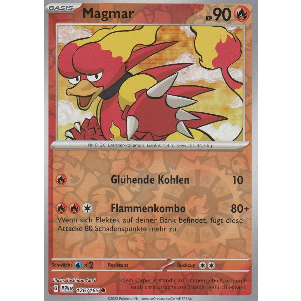 Magmar 126/165 REVERSE HOLO