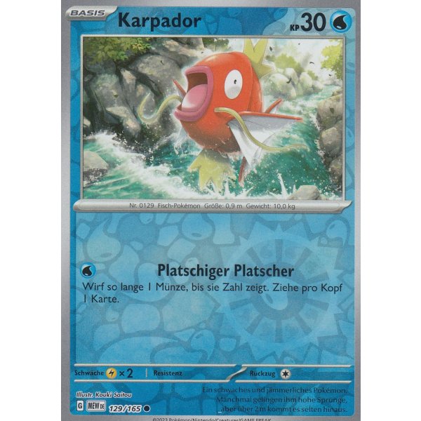 Karpador 129/165 REVERSE HOLO