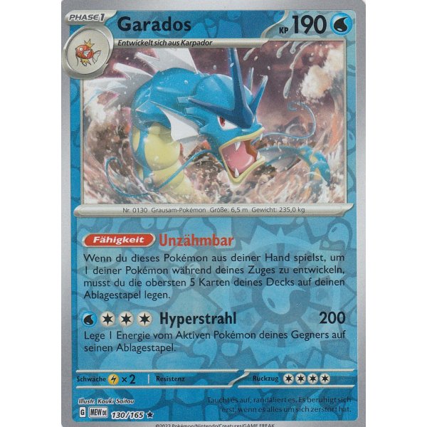 Garados 130/165 Holo REVERSE HOLO