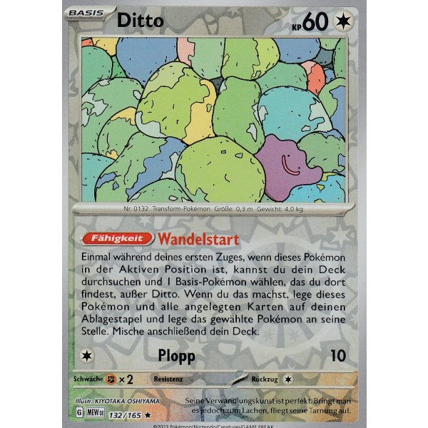 Ditto 132/165 Holo REVERSE HOLO
