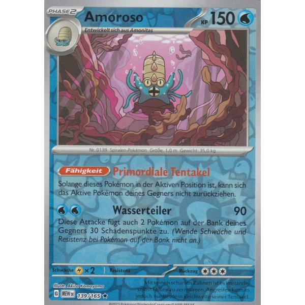 Amoroso 139/165 Holo REVERSE HOLO