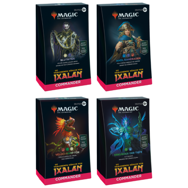 Die verlorenen H&ouml;hlen von Ixalan Commander Decks (alle 4, deutsch)
