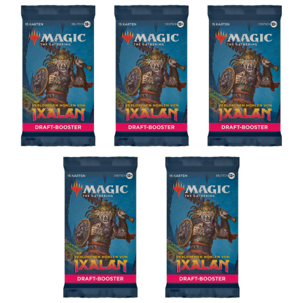 Die verlorenen H&ouml;hlen von Ixalan Draft Booster (5 St&uuml;ck, deutsch)