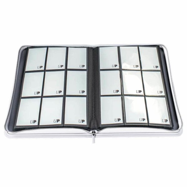 Ultra Pro Vivid 9-Pocket Zippered Pro-Binder - Wei&szlig;