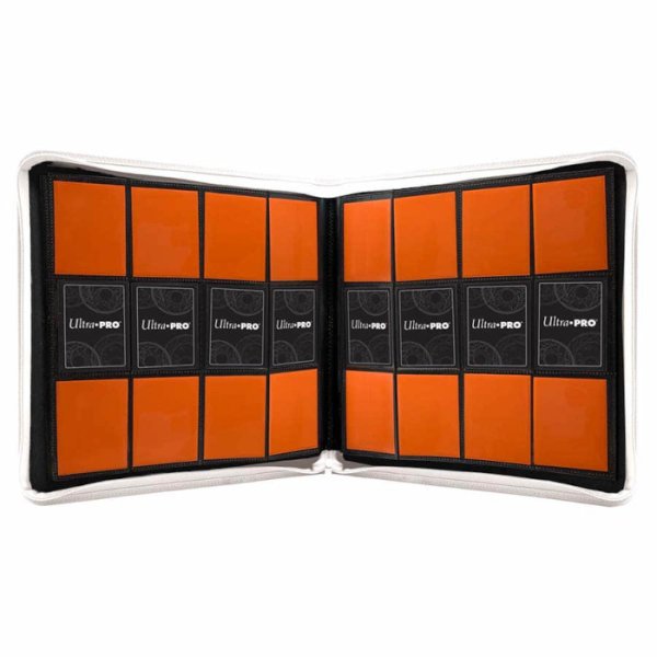 Ultra Pro Vivid 12-Pocket Zippered Pro-Binder - Wei&szlig;