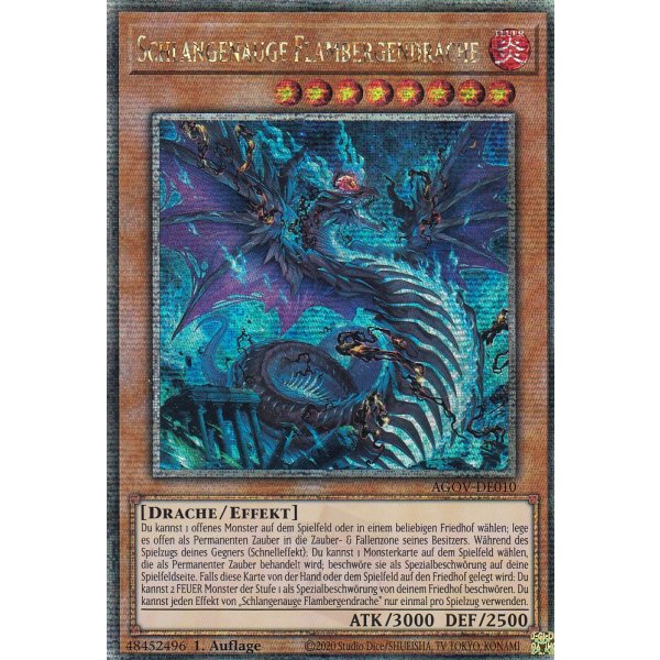 Schlangenauge Flambergendrache (Quarter Century Secret Rare) AGOV-DE010-Quarter-Century-Secret-Rare